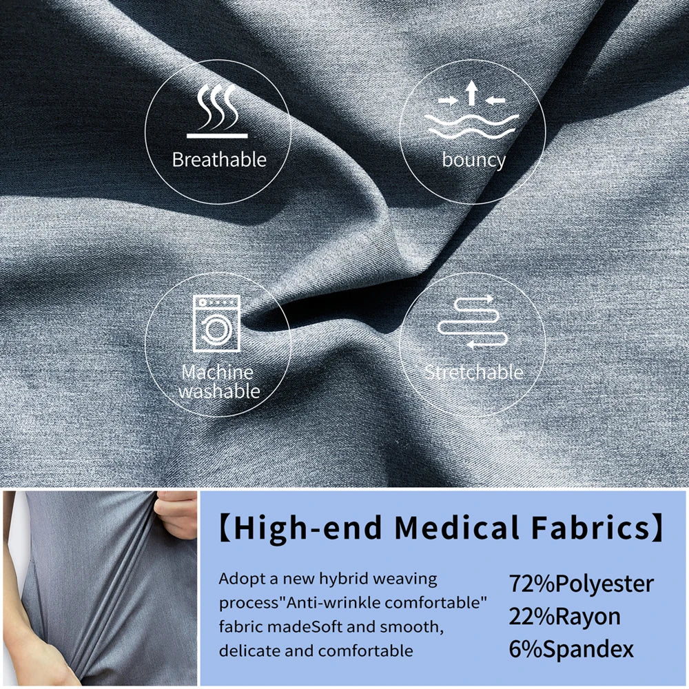 Grey Jogger Scrub Set