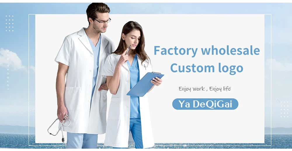 Women's Medical Scrubs Suit in Solid Color