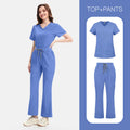 Sky Blue Slim Fit Scrub Set