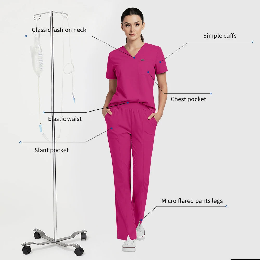 White Scrub Set
