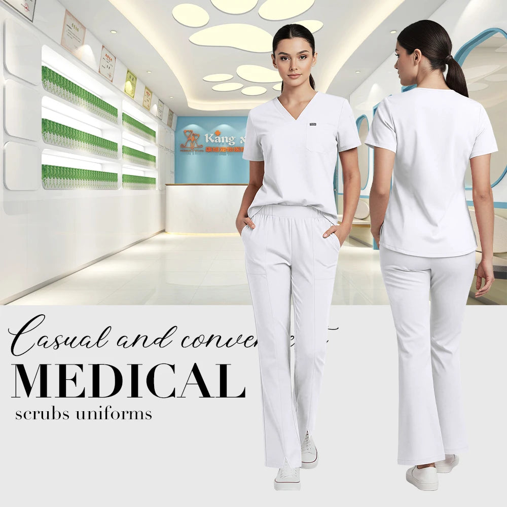 White Scrub Set